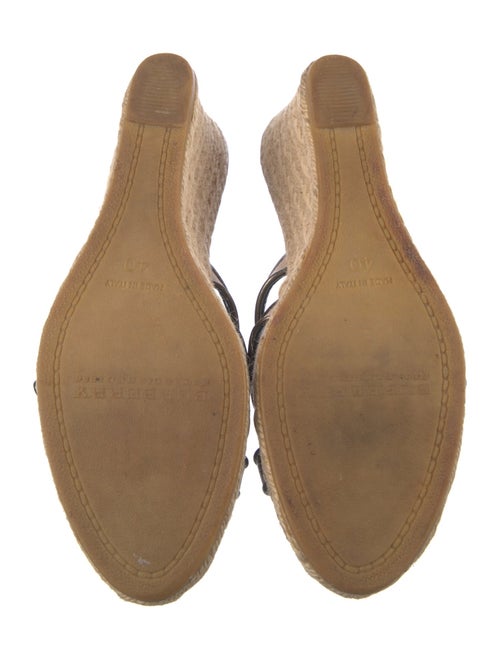 Burberry Nova Check Pattern Canvas Espadrilles