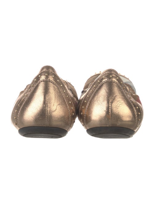 Burberry House Check Pattern Canvas Ballet Flats