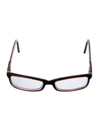 Burberry House Check Pattern Square Eyeglasses