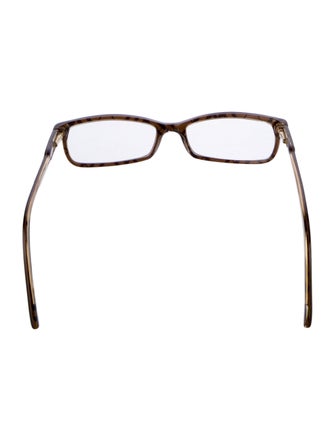 Burberry House Check Pattern Square Eyeglasses