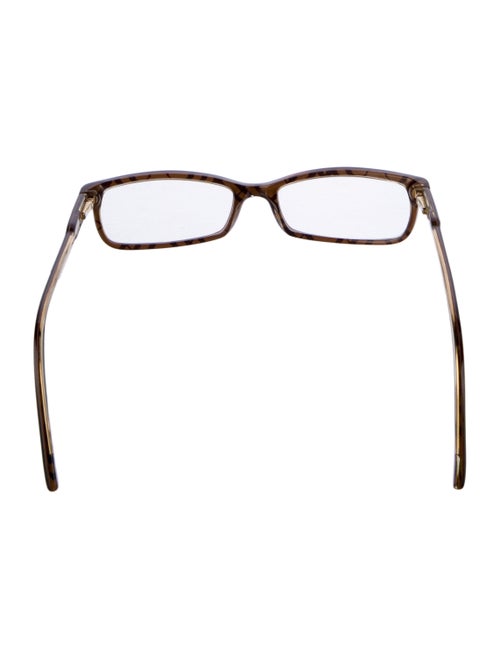 Burberry House Check Pattern Square Eyeglasses