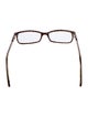 Burberry House Check Pattern Square Eyeglasses