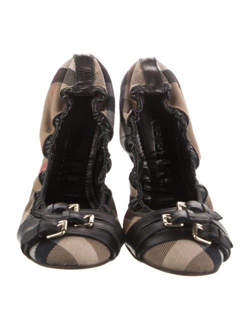 Burberry Canvas Printed Ballet Flats