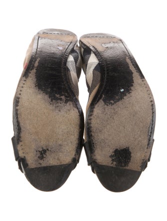 Burberry Canvas Printed Ballet Flats