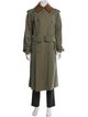 Burberry Nova Check Pattern Cashmere Trench Coat
