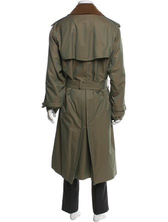 Burberry Nova Check Pattern Cashmere Trench Coat