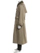 Burberry Nova Check Pattern Wool Trench Coat