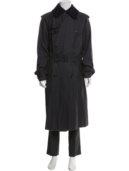 Burberry House Check Pattern Cashmere Trench Coat