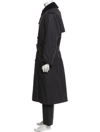 Burberry House Check Pattern Cashmere Trench Coat