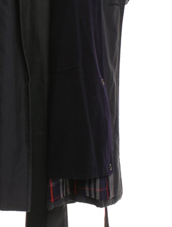 Burberry House Check Pattern Cashmere Trench Coat