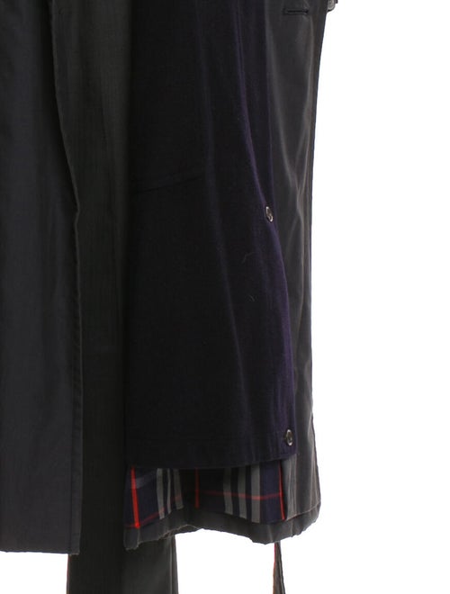 Burberry House Check Pattern Cashmere Trench Coat