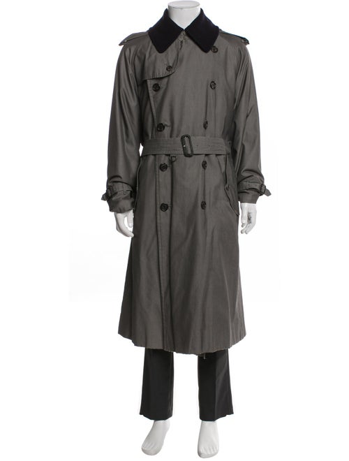 Burberry House Check Pattern Cashmere Trench Coat