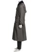 Burberry House Check Pattern Cashmere Trench Coat