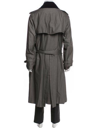 Burberry House Check Pattern Cashmere Trench Coat