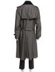 Burberry House Check Pattern Cashmere Trench Coat