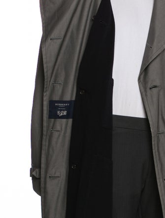 Burberry House Check Pattern Cashmere Trench Coat