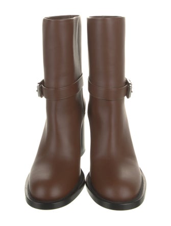 Burberry Leather Moto Boots