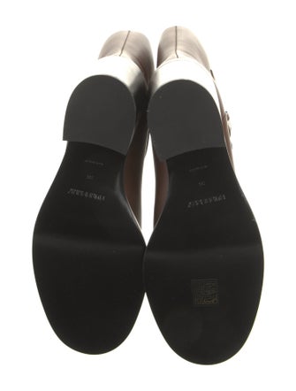 Burberry Leather Moto Boots