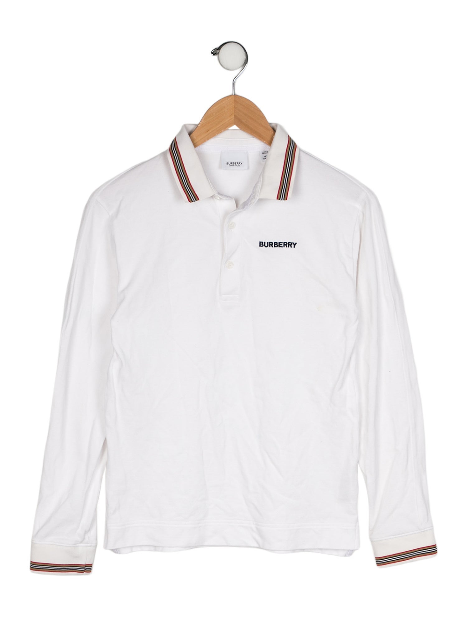 Burberry Long Sleeve Polo Top