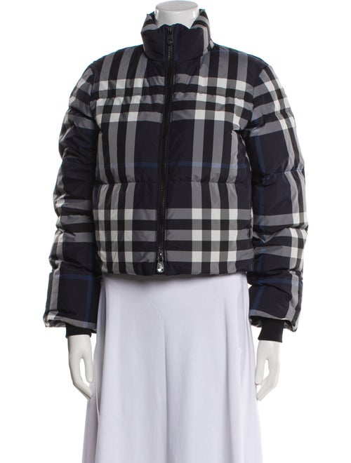 Burberry Plaid Print Jacket