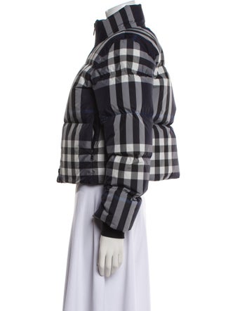 Burberry Plaid Print Jacket