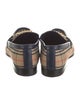 Burberry Haymarket Check Pattern Canvas Loafers