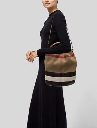 Burberry Canvas Bucket Bag