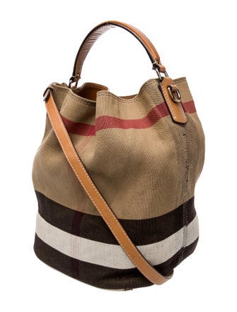 Burberry Canvas Bucket Bag