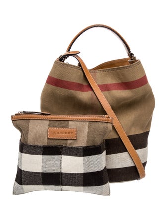Burberry Canvas Bucket Bag