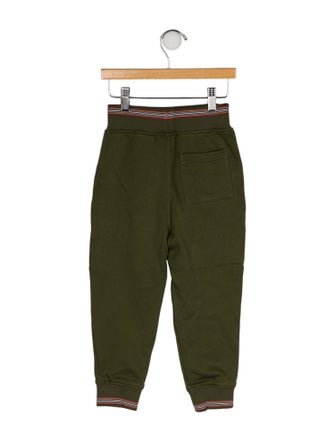 Burberry Solid Check Trim Joggers