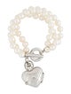 Burberry Heart Charm & Pearl Bead Bracelet Watch