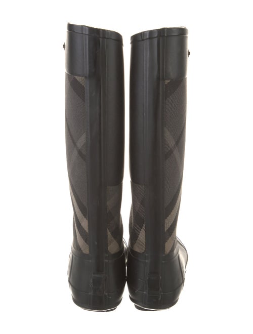Burberry Rubber Plaid Print Rain Boots