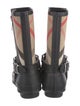 Burberry Nova Check Pattern Rubber Rain Boots