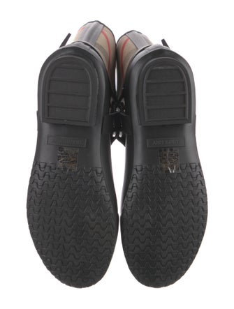 Burberry Nova Check Pattern Rubber Rain Boots