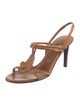 Burberry Leather T-Strap Sandals