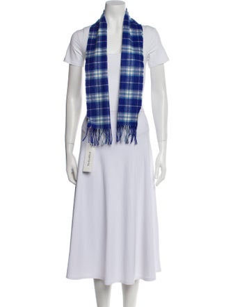 Burberry Cashmere Nova Check Pattern Scarf