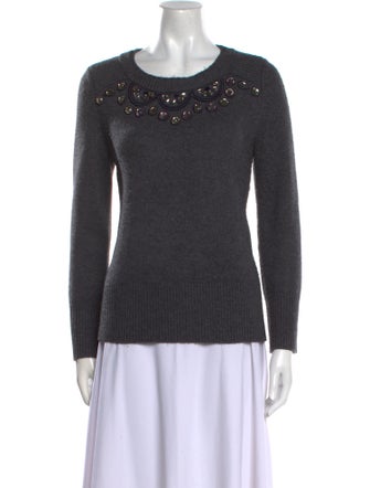Burberry Wool Scoop Neck Sweater