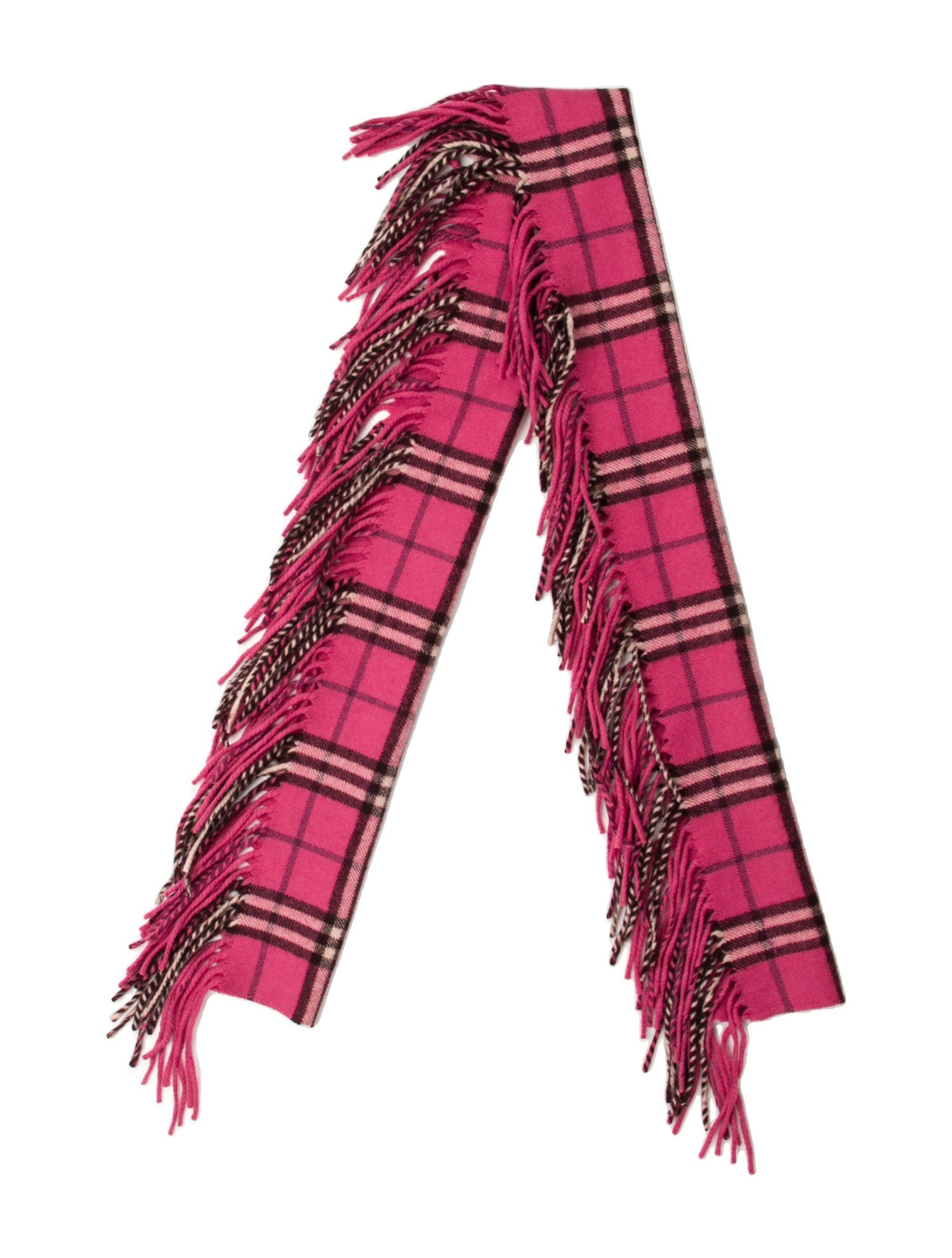 Burberry Cashmere Nova Check Pattern Scarf