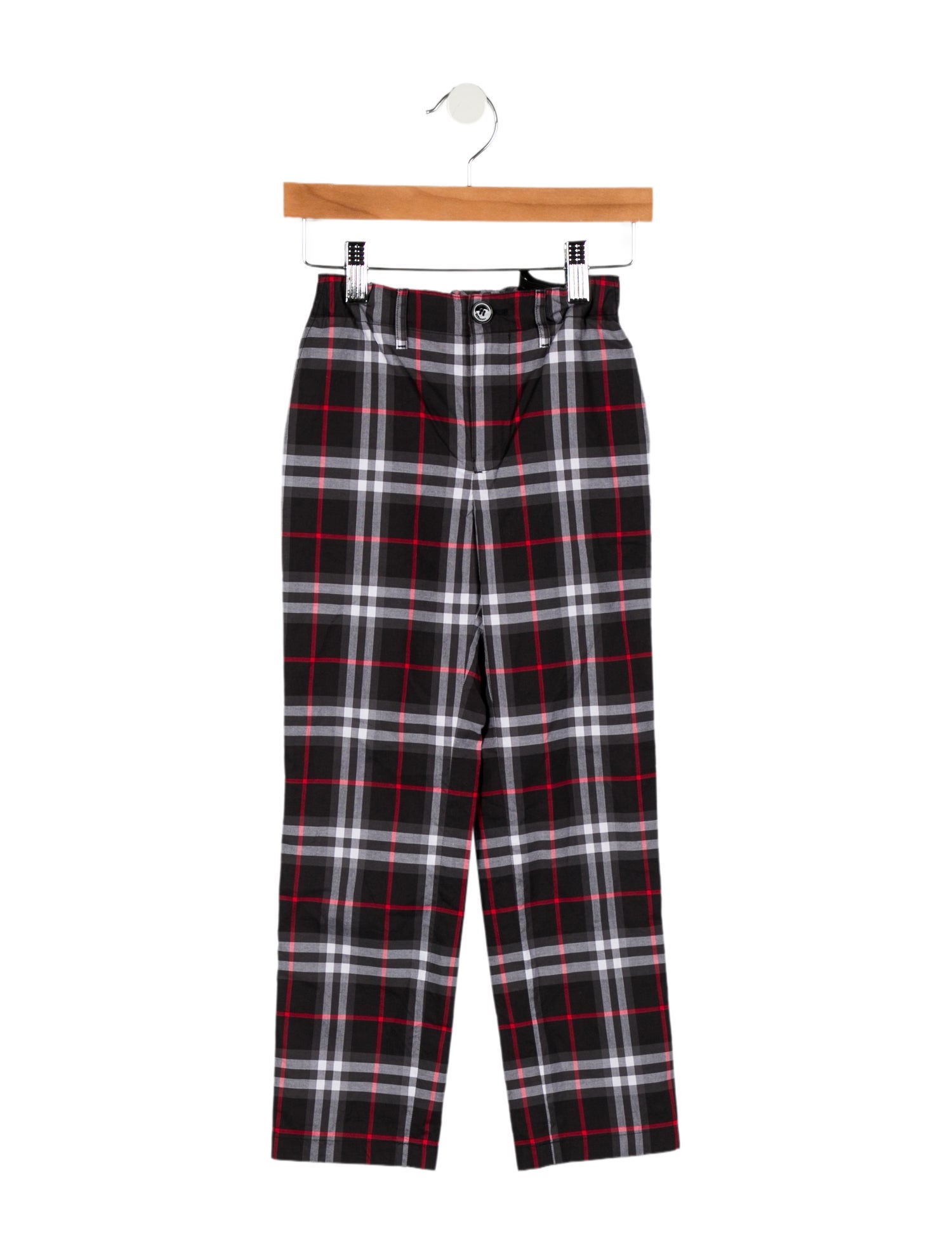 Burberry Boys' Checkprint Straight Leg Pants