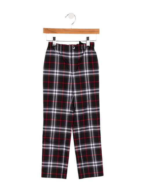 Burberry Boys' Checkprint Straight Leg Pants