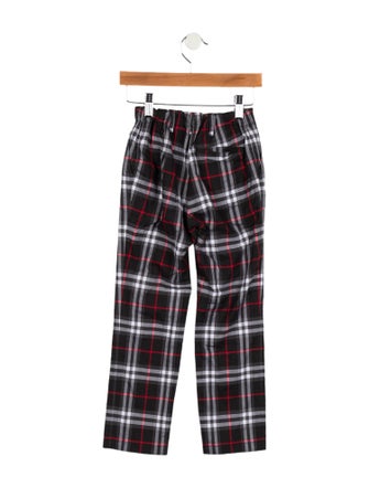 Burberry Boys' Checkprint Straight Leg Pants