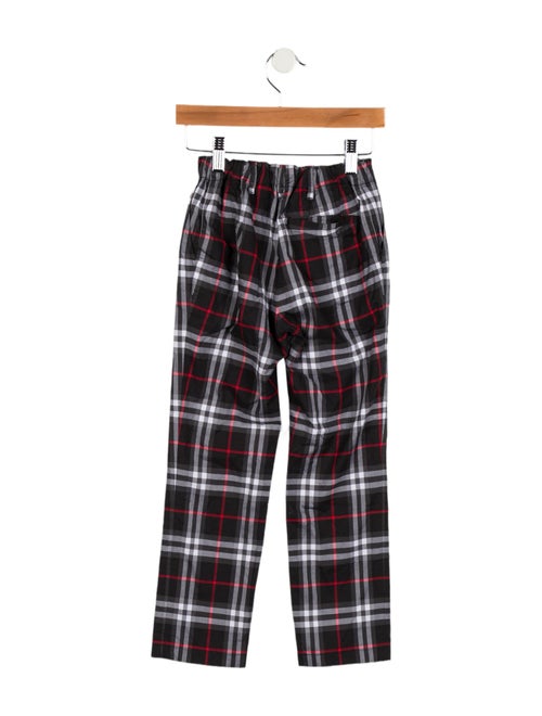 Burberry Boys' Checkprint Straight Leg Pants