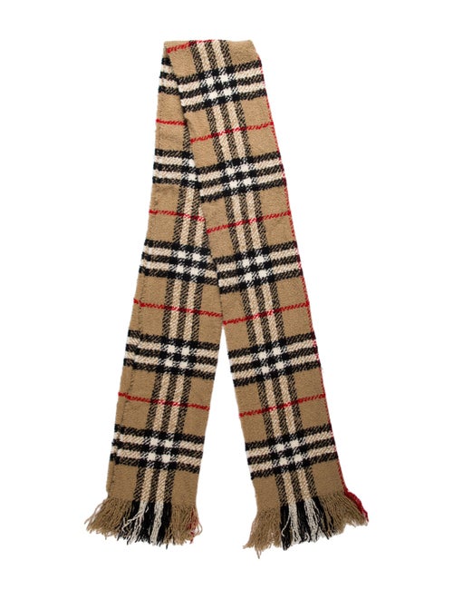 Burberry Cashmere House Check Pattern Scarf