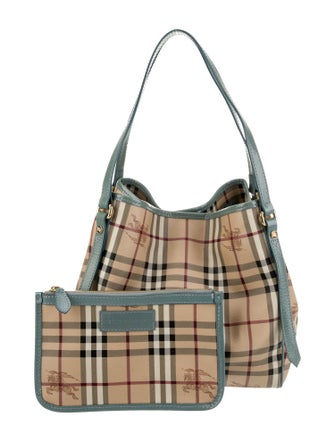 Burberry Haymarket Check Bucket Bag