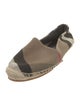 Burberry House Check Pattern Canvas Espadrilles