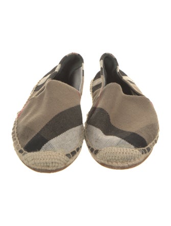 Burberry House Check Pattern Canvas Espadrilles