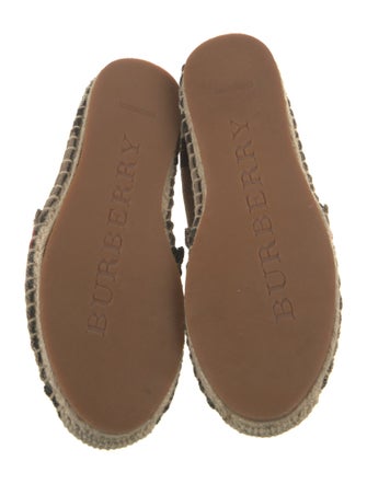 Burberry House Check Pattern Canvas Espadrilles