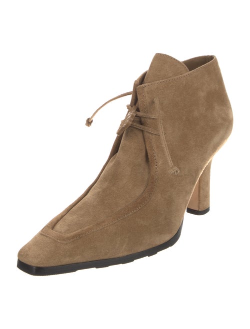 Burberry Suede Lace-Up Boots