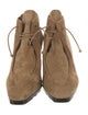 Burberry Suede Lace-Up Boots
