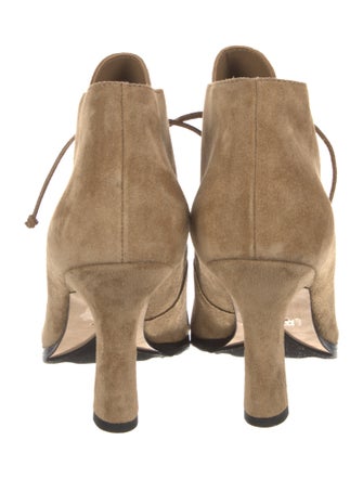 Burberry Suede Lace-Up Boots